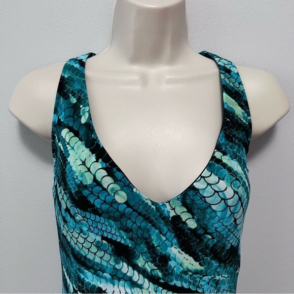 Magicsuit Aquarius Taylor Multi-Color Tankini Swim Top Size 14 - Picture 2 of 7